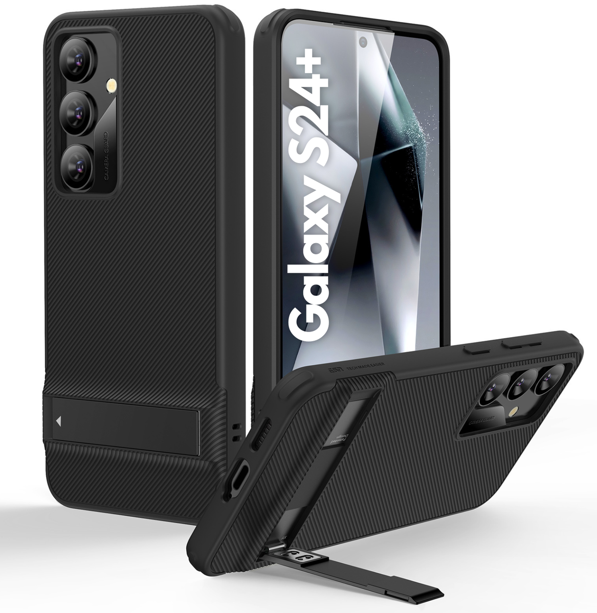 ESR Boost Kickstand Cover for Galaxy S24 Plus - Black