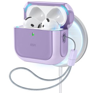 ESR Orbit Hybrid MagSafe Case for AirPods 4 - Purple