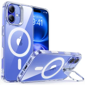ESR MagSafe Case Compatible with iPhone 16/16 Plus Hybrid Cam Control+Stand - Clear - iPhone 16 Plus