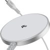 ESR Halolock Qi2 Mini Wireless Charger 15W with MagSafe - Silver - Thumbnail Image 1