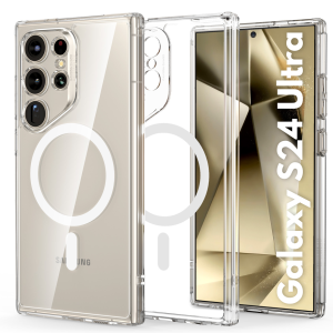 ESR Classic Hybrid MagSafe Case (HaloLock) for Galaxy S24 Ultra - Clear