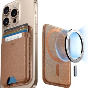 ESR Boost MagSafe Wallet Compatible with iPhone 16 / 15 / 14 / 13 / 12 Series - Caramel Brown