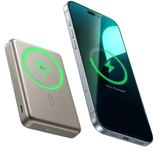 ESR Qi2 MagSlim Power Bank (10K) - 10 000 mAh - Titanium