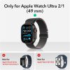 ESR Armorite Screen Protector Compatible with Apple Watch Ultra 2/1 - 2 Pack - Black - Thumbnail Image 2