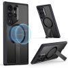 ESR Boost Flickstand Magsafe Cover for Galaxy S24 Ultra (HaloLock) - Frosted Black - Thumbnail Image 2