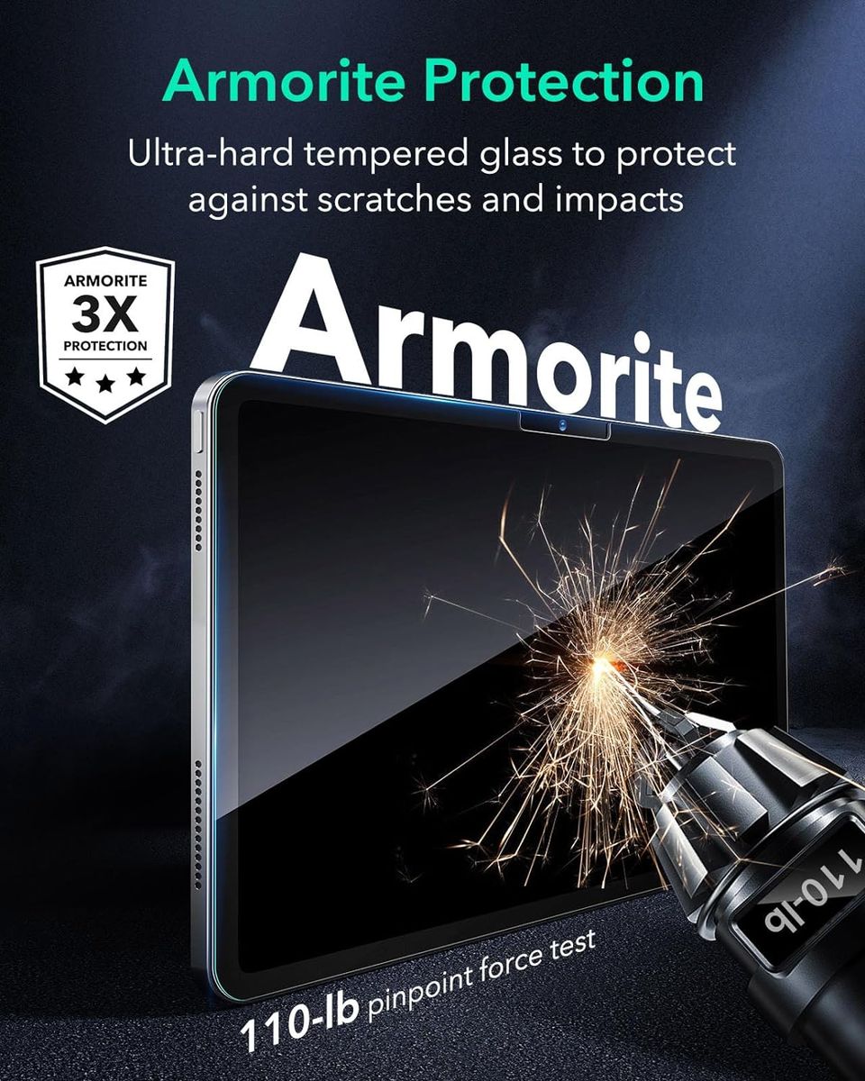 ESR Armorite Screen Protector for iPad Air 11 , Air 10.9, Pro 11 - 2 pack - Image 3