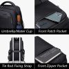 ArcticHunter City Hunter Slim Laptop Backpack - Black - Thumbnail Image 3