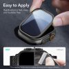 ESR Armorite Screen Protector Compatible with Apple Watch Ultra 2/1 - 2 Pack - Black - Thumbnail Image 3