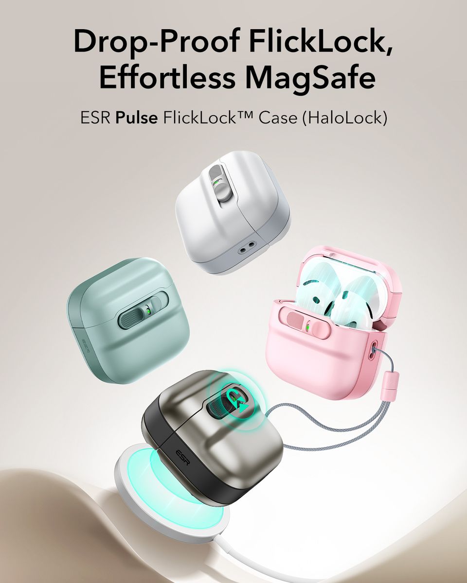 ESR Pulse FlickLock MagSafe Case for AirPods 4 - Black - Image 3