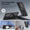 ESR Boost Flickstand Magsafe Cover for Galaxy S24 Ultra (HaloLock) - Frosted Black - Thumbnail Image 4