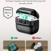 ESR Pulse Magnetic Lock Case (HaloLock) for AirPods Pro - Dark Blue - Thumbnail Image 4