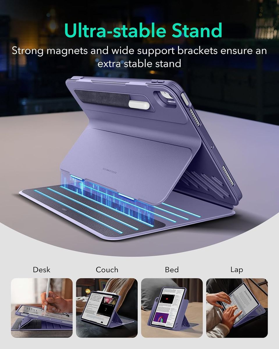 ESR Shift Magnetic Case - iPad Air 11 Inch(2024), iPad Air 6th/5th/4th Gen - Purple - Image 5