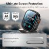 ESR Armorite Screen Protector Compatible with Apple Watch Ultra 2/1 - 2 Pack - Black - Thumbnail Image 5