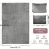 Travel Blanket and Pillow 2 in 1 - Premium Plush Fabric - Grey - Thumbnail Image 5