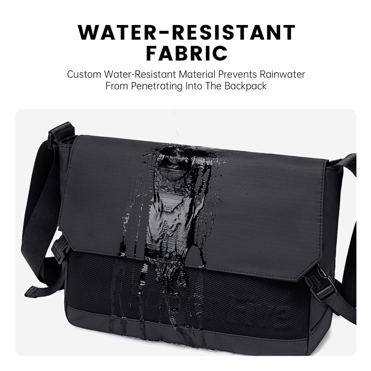 SuperFive Urban Sling Bag - Black - Image 6