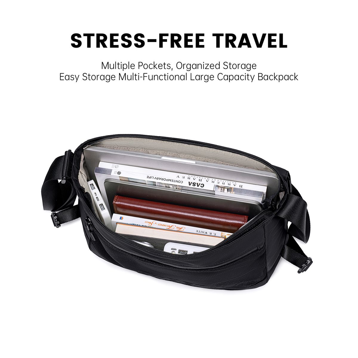 SuperFive Urban Sling Bag - Black - Image 7