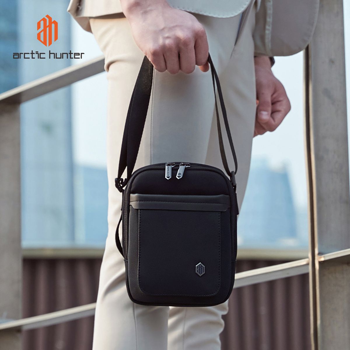 Arctic Hunter Eclipse Crossbody Bag - Black - Image 7
