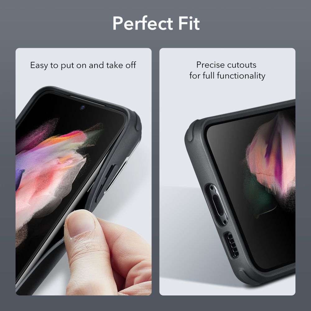 ESR Classic Kickstand Compatible with Galaxy S23/S23 Plus Case - ClearBlack - Samsung Galaxy S23 - Image 7