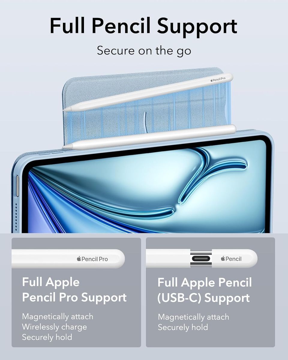 ESR Rebound Hybrid Case 360, for iPad Air 11 (2024), Air 10.9 (5th/4th Gen) - Blue - Image 8