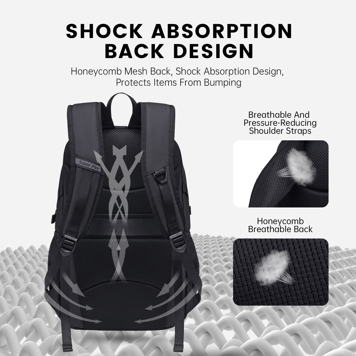 SuperFive Trailblazer Backpack - White - Image 8