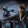 ESR Qi2 Dashboard/Windshield Wireless Car Charger (HaloLock) - Black - Thumbnail Image 10